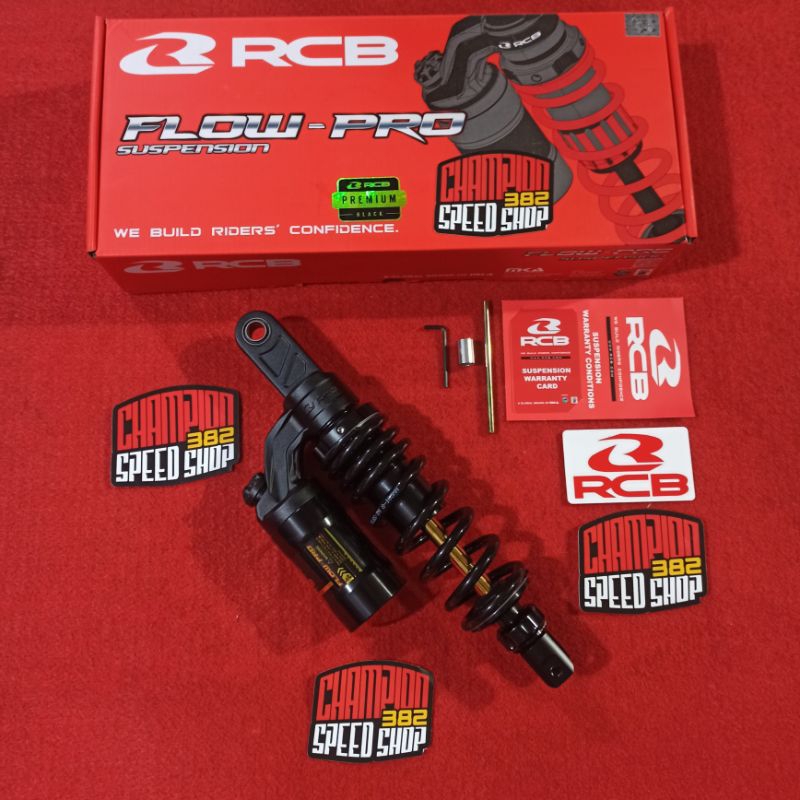 Shock Shockbreaker RCB Racing Boy Flow Pro Black 330mm Beat FI ESP Scoopy FI ESP