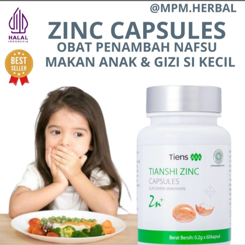 Zinc Tiens  Vitamin Nafsu Makan Bayi 6 12 Bulan  Obat Penggemuk Badan  Vitamin Anak 1 Tahun Nafsu Makan  Obat Penambah Nafsu Makan &amp; Berat Badan  Magnesium Zinc