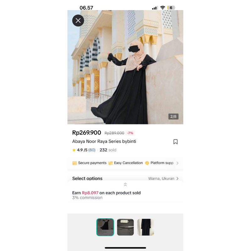 preloved gamis by binti