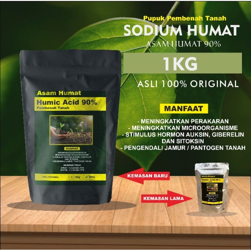 asam humat Humic acid 90% pembenah 1Kg
