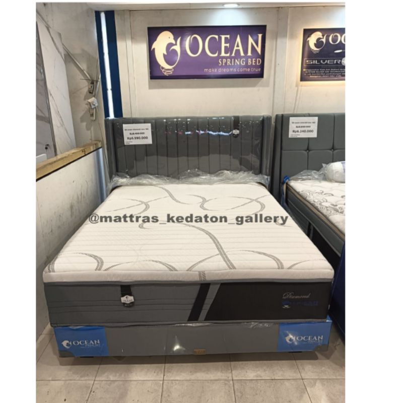 Ocean Springbed Diamond Pocket Orthopedic Kasur Kesehatan  - Kasur Springbed Matras Full Set