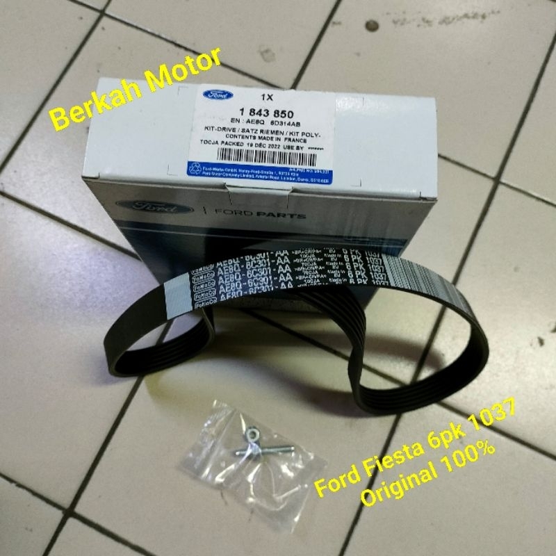 Fan belt vbelt drive belt Ford Fiesta Original