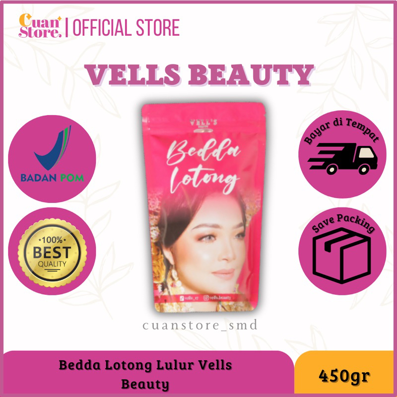 KEMASAN BARU! BEDDA LOTONG VELLS BEAUTY BY VELLS STORE 100% ORIGINAL | NO ORI UANG KEMBALI | BPOM AP
