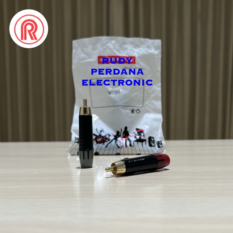 JACK JEK RCA MALE GOLD PLATED LAPIS EMAS SEETRONIC MT380 MT-380