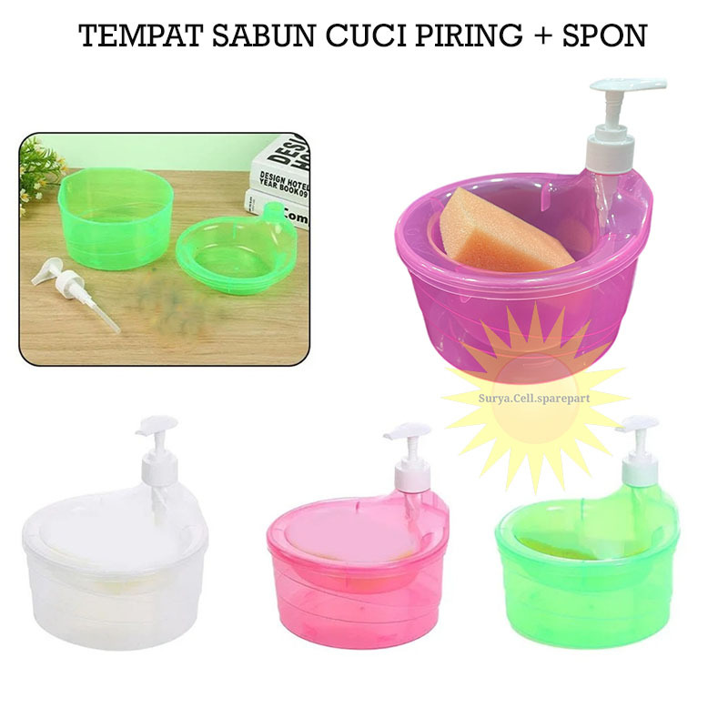 Tempat Sabun Cair Cuci Piring - Dispenser Sabun Cuci Piring