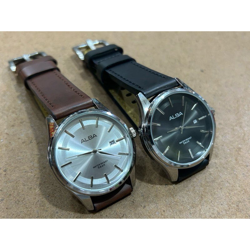 jam alba cowok tali kulit