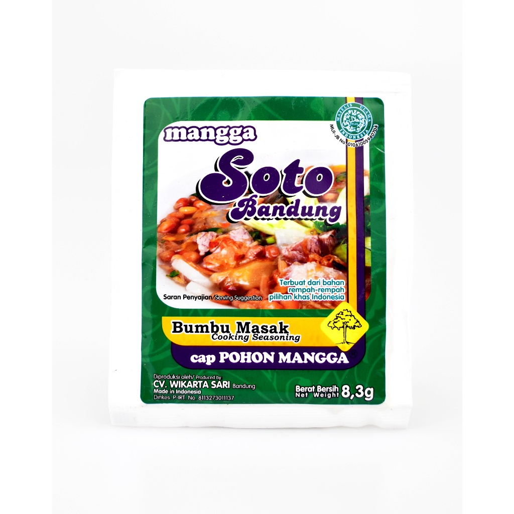 

Bumbu Masak Instan Bubuk SOTO kuah Bandung Praktis - Cap Pohon Mangga
