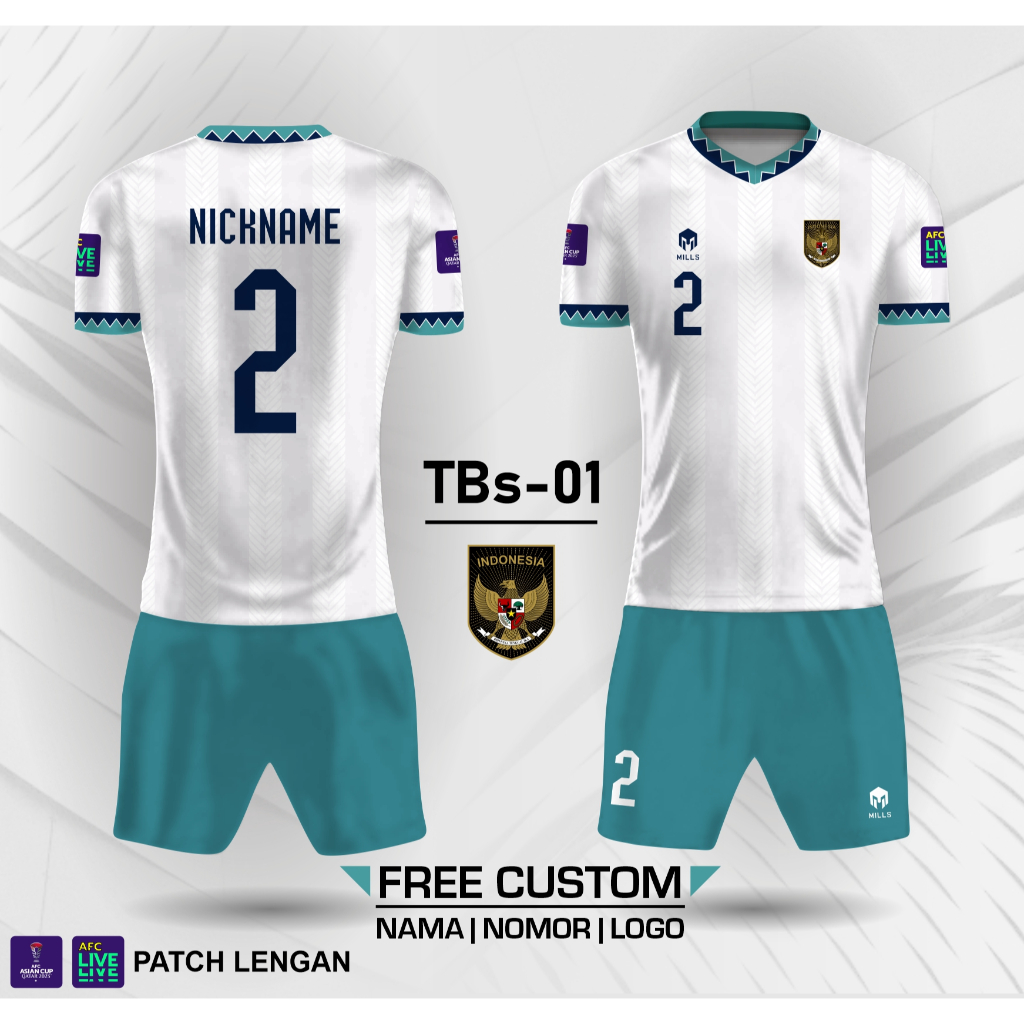 Setelan jersey timnas indonesia baju timnas piala asia qatar 2023 2024