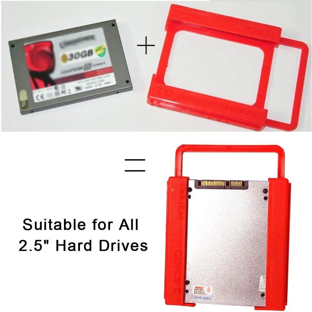 Design 2.5 Inch to 3.5 Inch HDD Enclosure - Red
