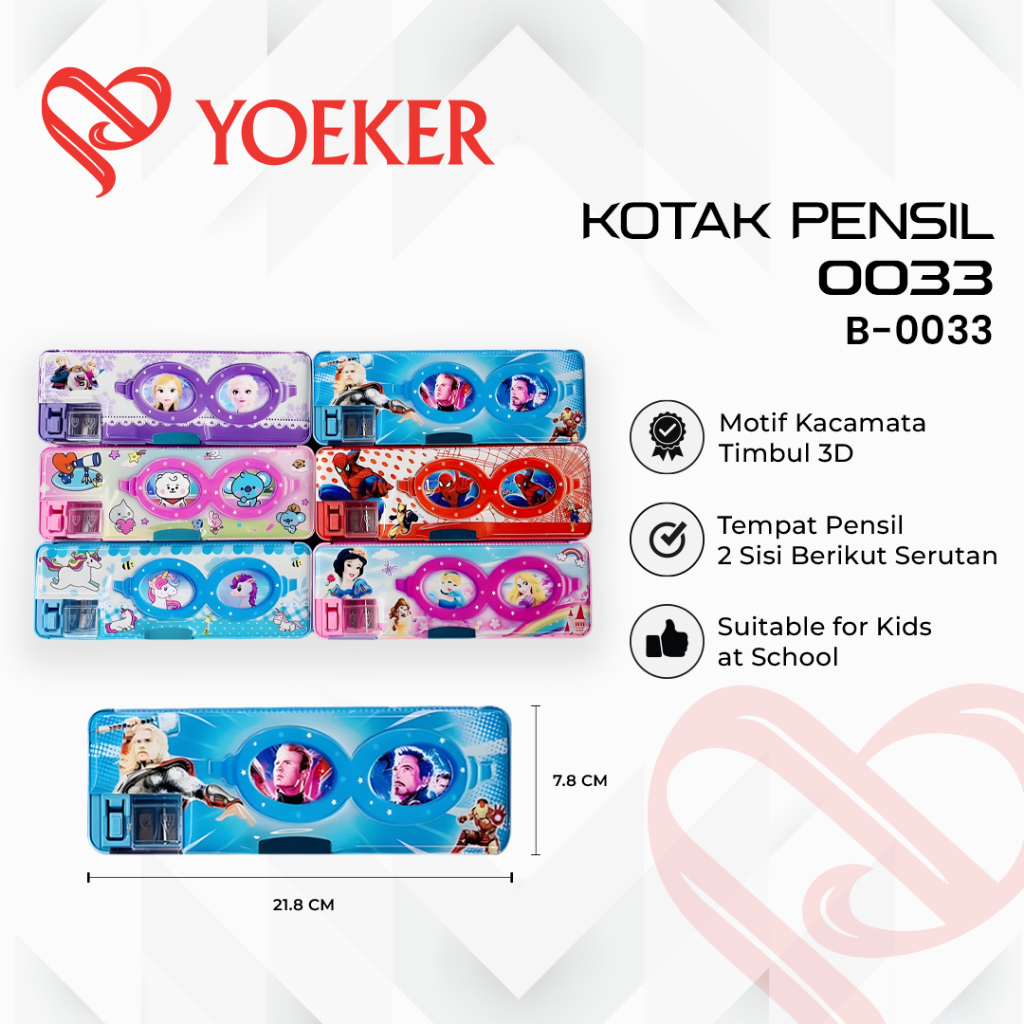 

(1 PCS) Tempat Pensil Kotak Pensil Karakter