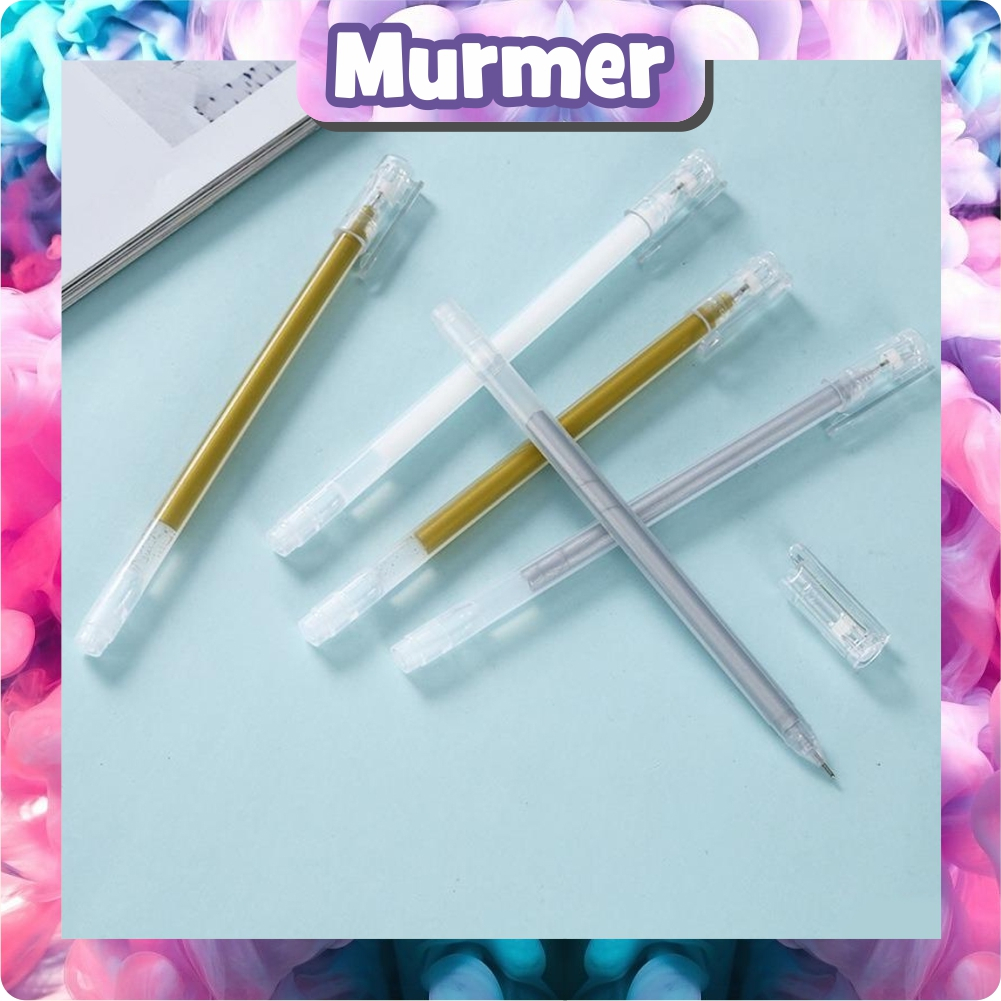 

MurmerOfficial Pulpen Tinta Warna Putih/Emas/Silver Gel Ink Pen Metalic Pen S118