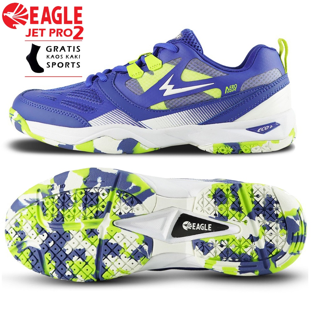 Eagle Jet Pro Sepatu Badminton Eagle Series Jet Pro Original - Sepatu Bulu Tangkis Eagle Jet Pro War