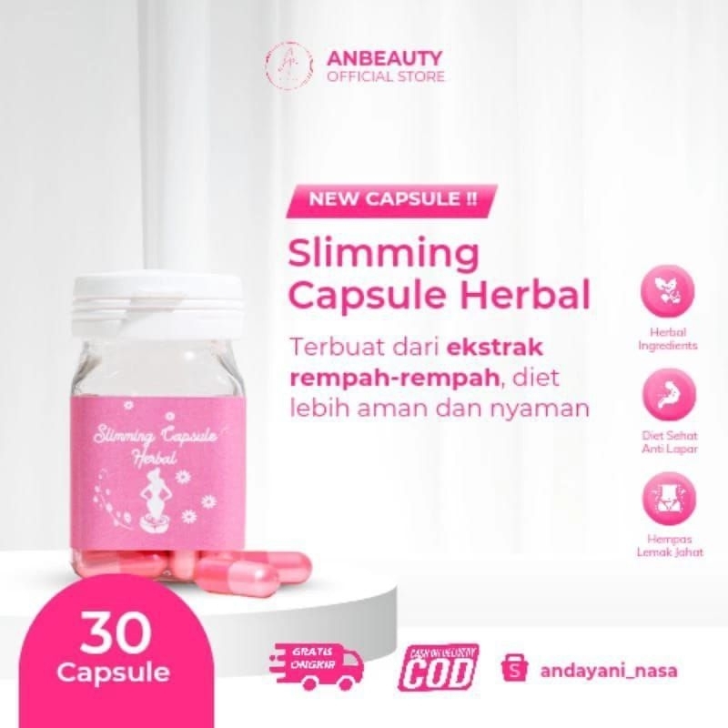 Slimming Capsule Herbal Isi 30 Kapsul