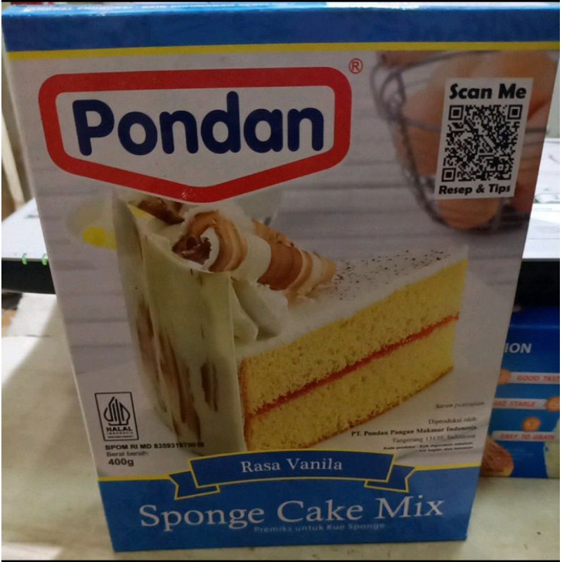 

Pondan Sponge Cake Mix Vanilla 400 gram Premiks Kue Vanila