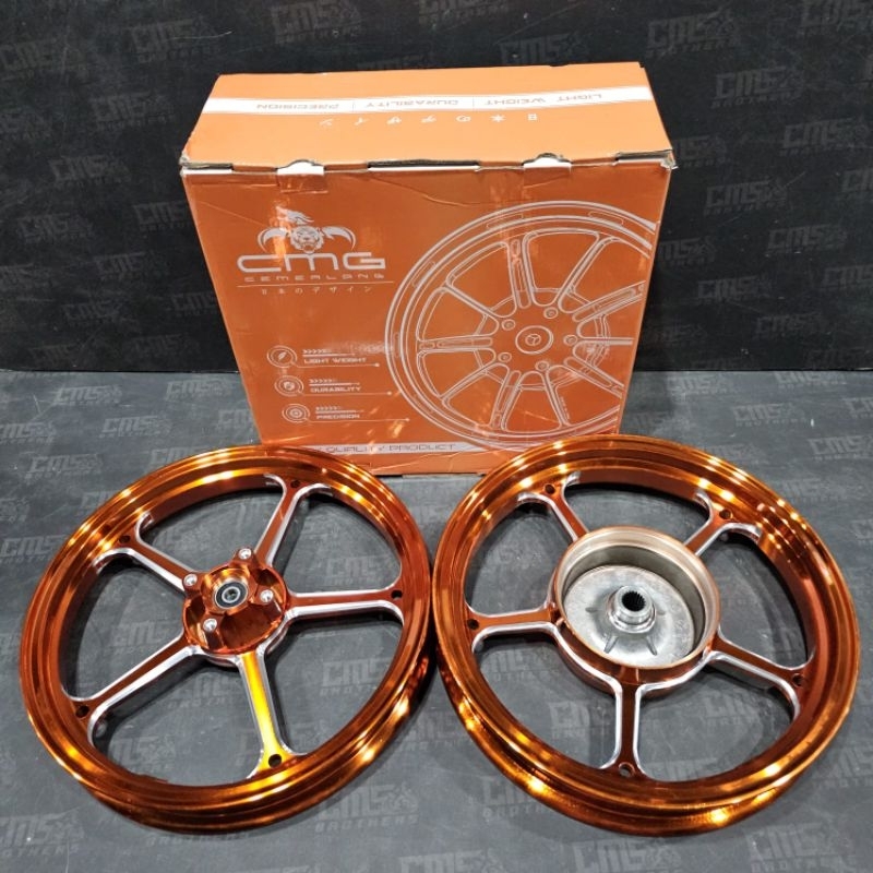 Velg Velek CMG X-Mode X Mode 505 R14 Honda Beat Vario 110 Scoopy Orange
