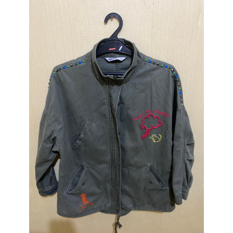 preloved ZARA army jacket