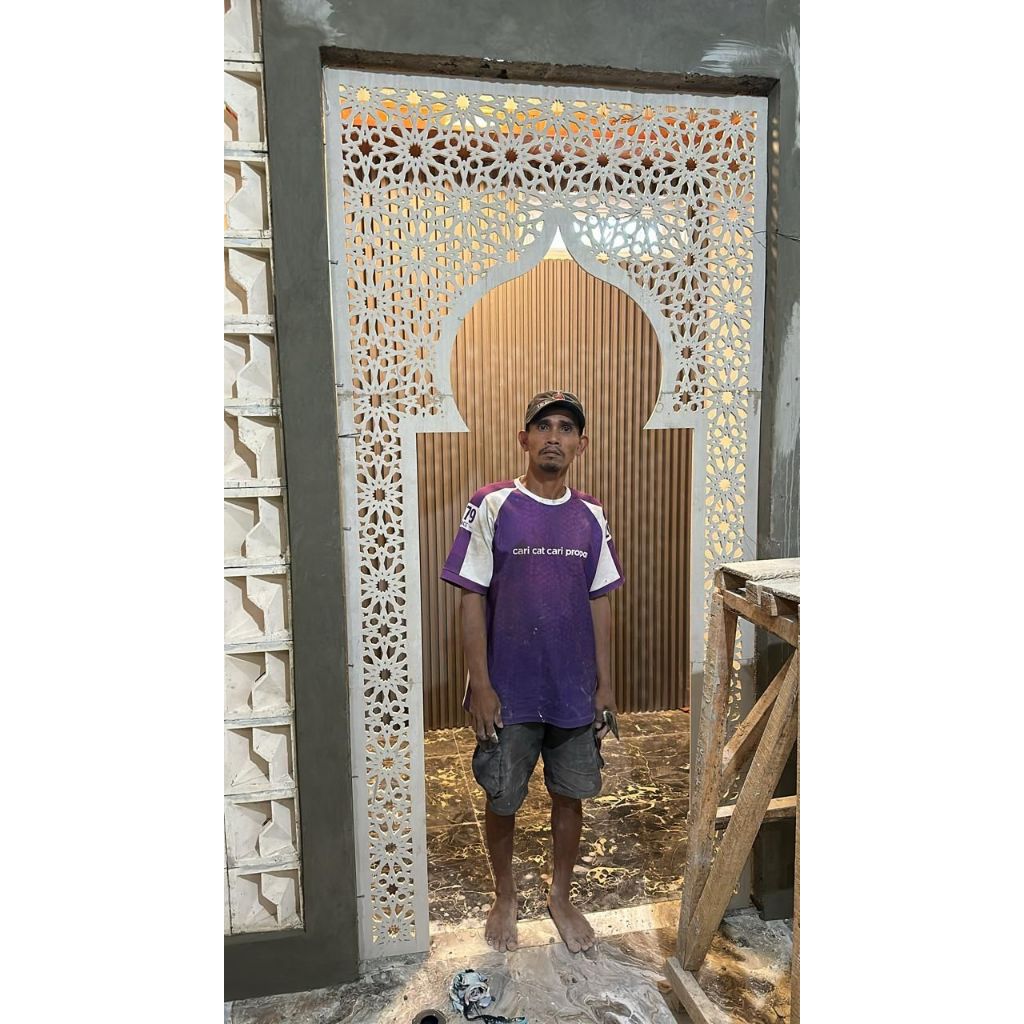 Mihrob Masjid Motif GRC Krawangan O8SATU8O7O632SATU4