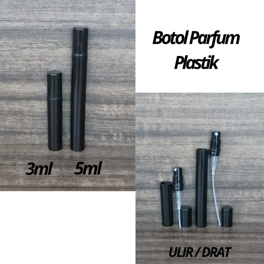 Botol Pen Spray 3ml 5ml Plastik Hitam Parfum Botol Roll On Black Hitam 3ml Glass Bottle Parfum 3ml 5