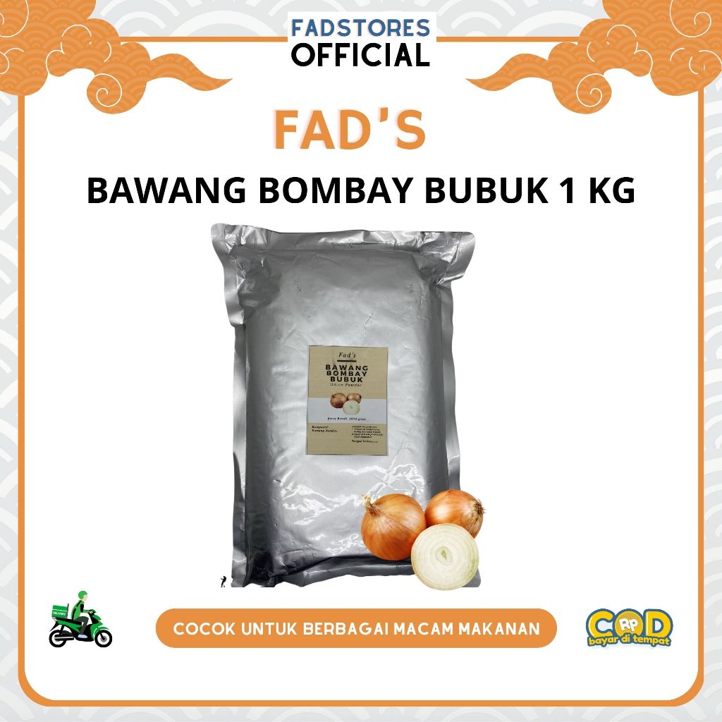 

Bawang Bombay Bubuk 1kg - Onion Powder 1kg - Fad's Rempah Bubuk