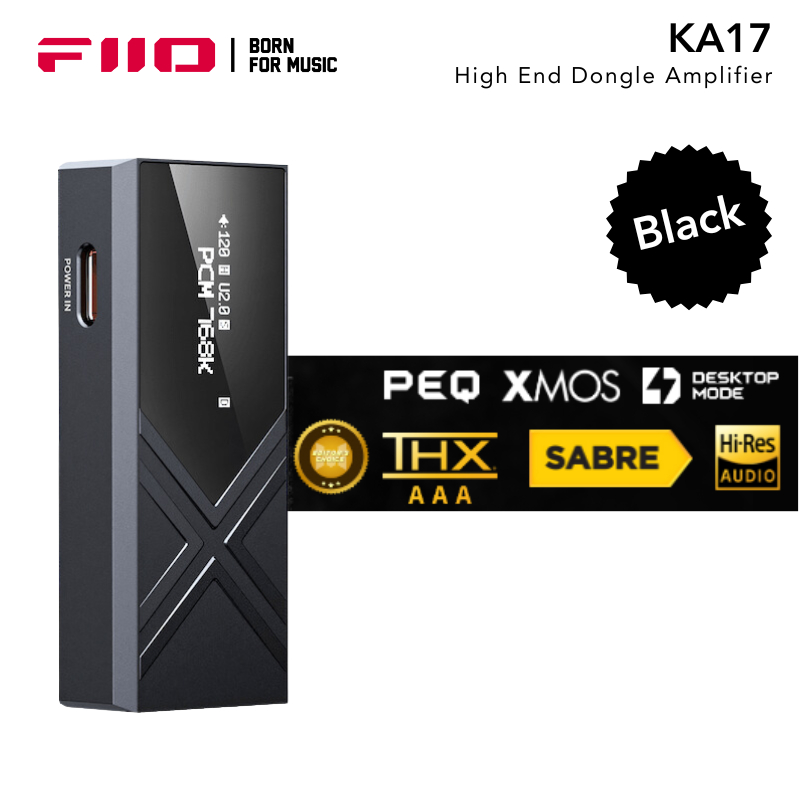 Portable DAC FiiO KA17 / KA-17 / KA 17 High End Dongle Amplifier