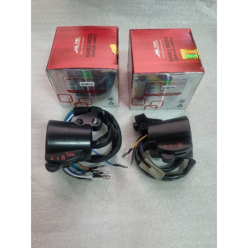 SAKLAR LAMPU (HOLDER) KIRI, KANAN HONDA GL100 (KAWA)
