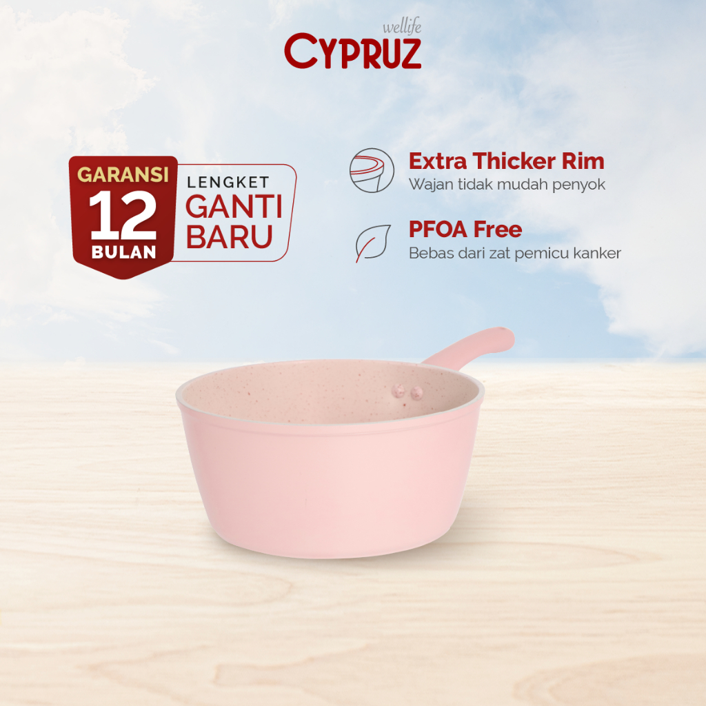 Cypruz Panci Susu Anti Lengket Sauce Pan Premium Forged Series