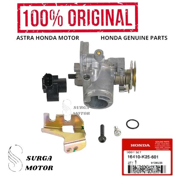Throttle Body Set Karburator Throtle Untuk Honda BeAT Sporty eSP K25G . ORI ASLI ORIGINAL HONDA AHM 