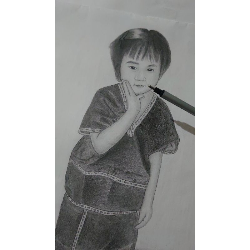 

sketsa wajah ukuran A5 custom buat hadiah teman pacar sahabat