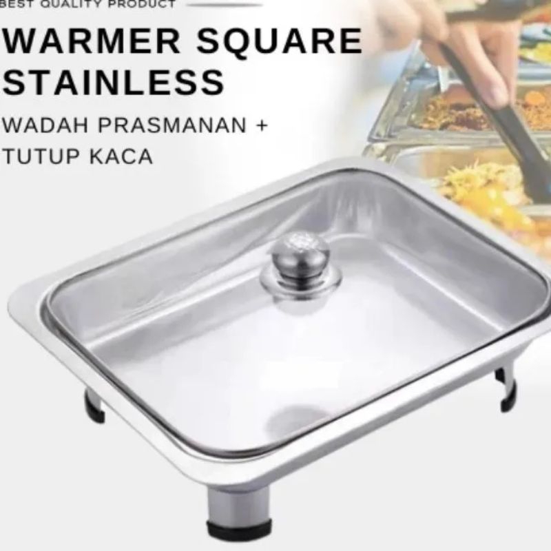 wadah saji makanan prasmanan stainless