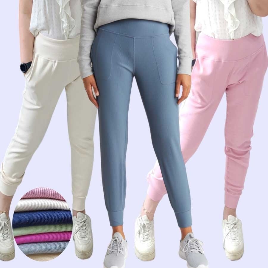 90DEGREE REFLEX RIBBED JOGGER Celana Panjang Wanita Branded