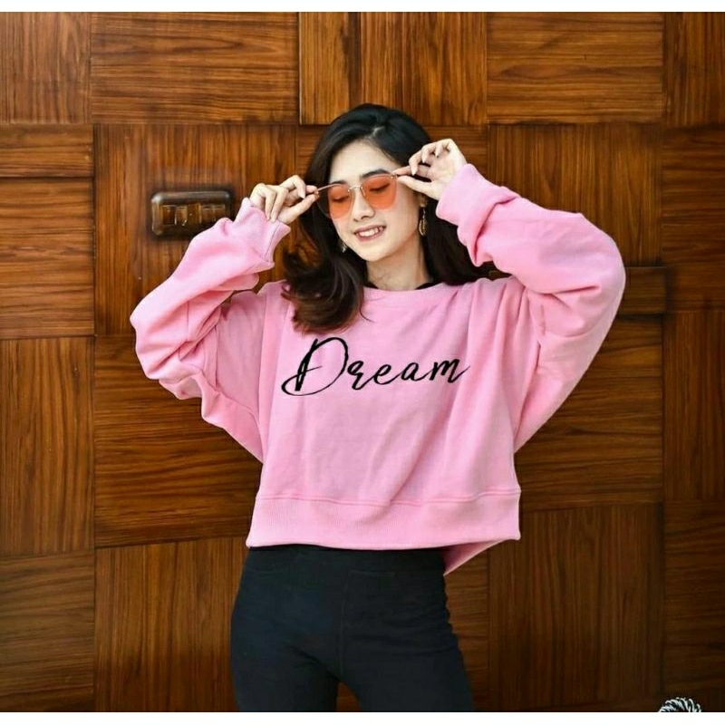 ✔️FREEDOM,BAJU ATASAN SWEATER WANITA JUMBO LENKA DREAMING