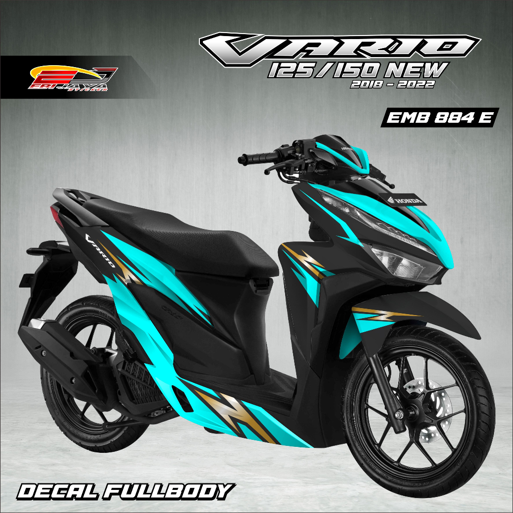 STIKER MOTOR VARIASI DESAIN MOTOR VARIO 125 DAN 150 NEW-STIKER VARIO CUSTOM TAMPILAN MOTOR-EMB884