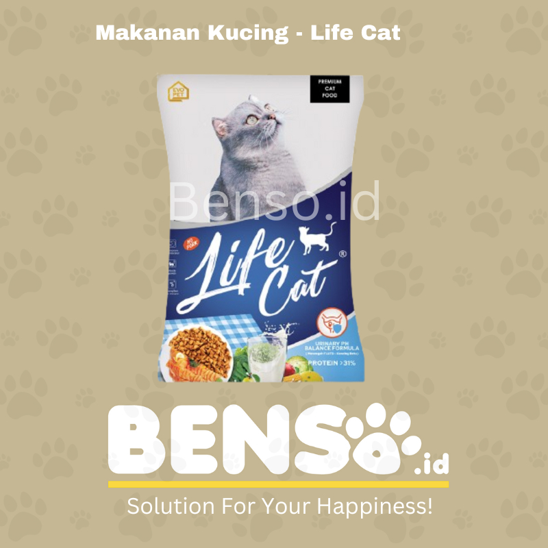 Life Cat 20 Kg Dry Cat Food LifeCat 20Kg Makanan Kucing Kering