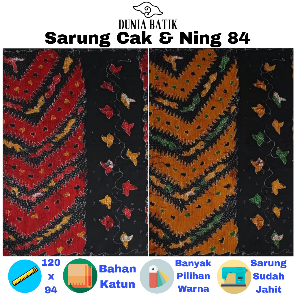 Sarung Batik Cak Ning 84 Sarung Jarik Halus Batik Katun Sarung Dewasa Kain Murah Jarik Perempuan Sar