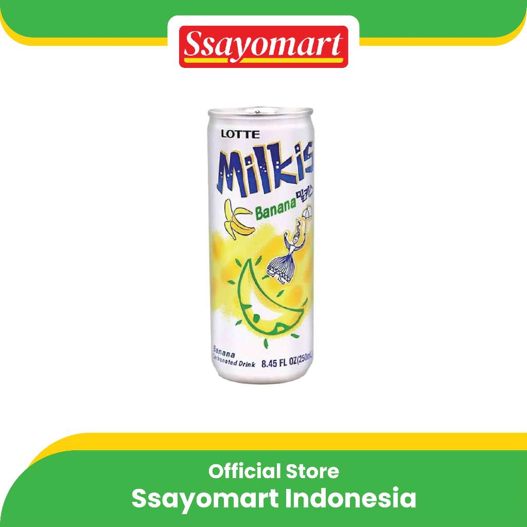 

Lotte Milkis Banana 250ml/Susu Soda Rasa Pisang