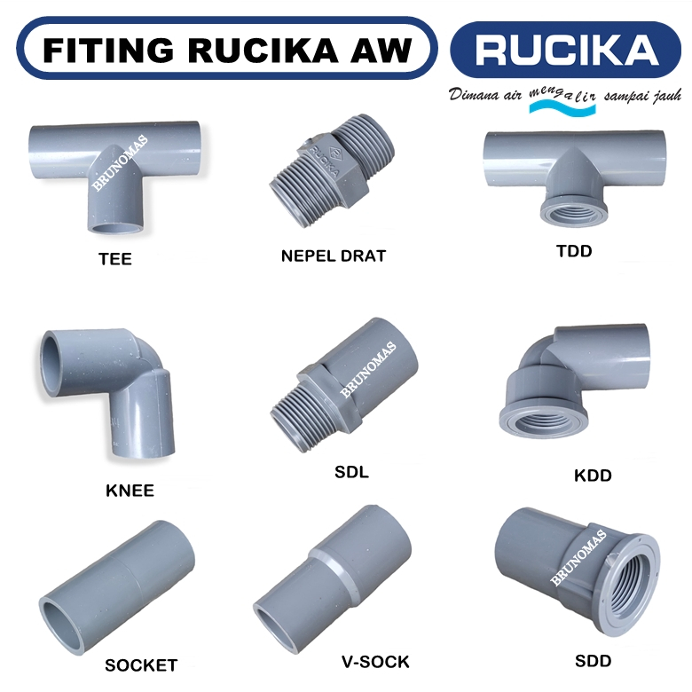 Fiting RUCIKA - Sambungan pipa PVC