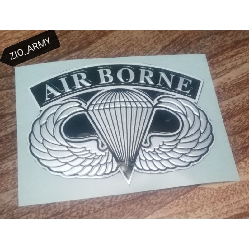 

Stiker Embos Air Borne Silver