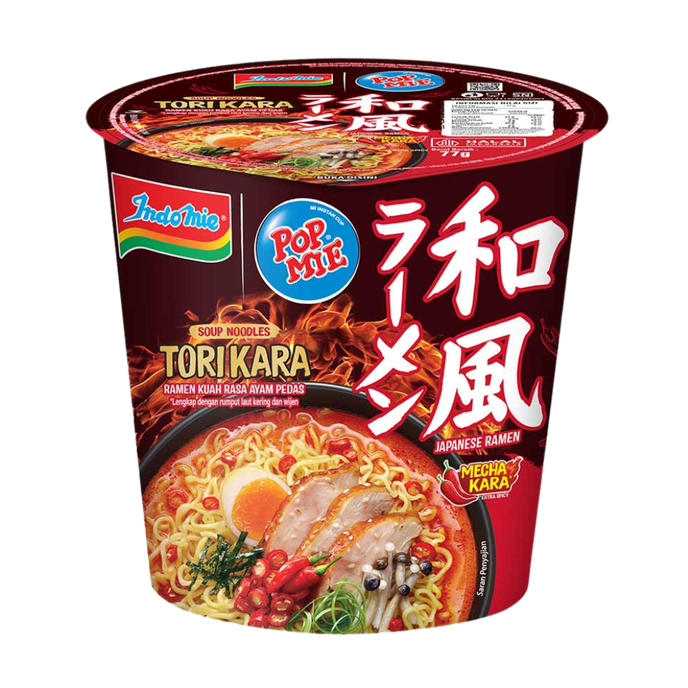 

Pop Mie Mi Instan Cup Tori Kara Ramen 70G