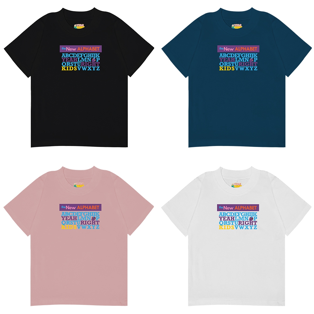 YEAH RIGHT KIDS Alphabet T shirt - Kaos Anak Cotton Combed 30s Unisex