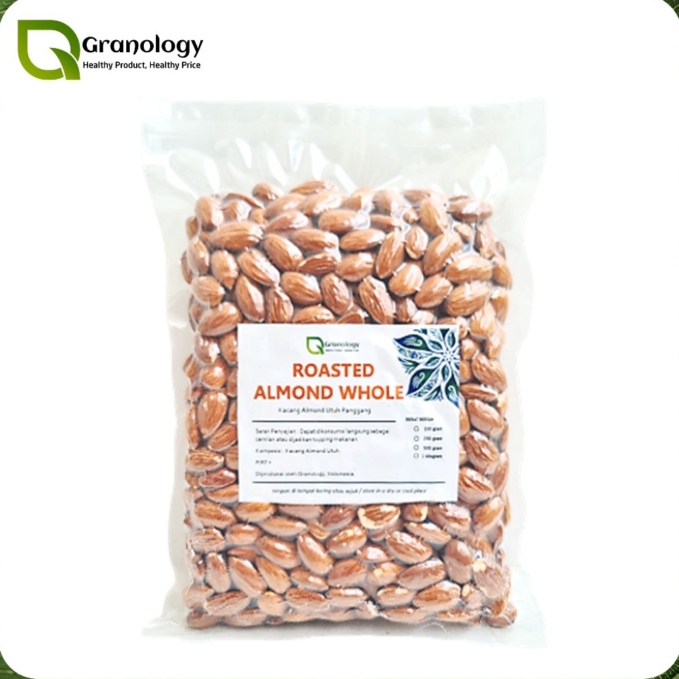 

ART U52B Roasted Almond Whole Almond Utuh Oven 5 gram by Granology
