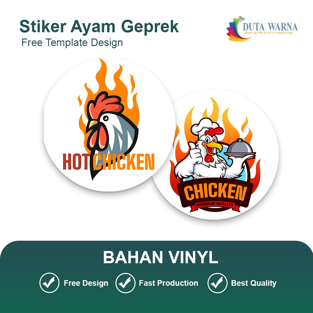 

STIKER LABEL AYAM GEPREK PEDES/ STIKER VINIL/ STIKER CUSTOME/ STIKER AYAM GEPREK