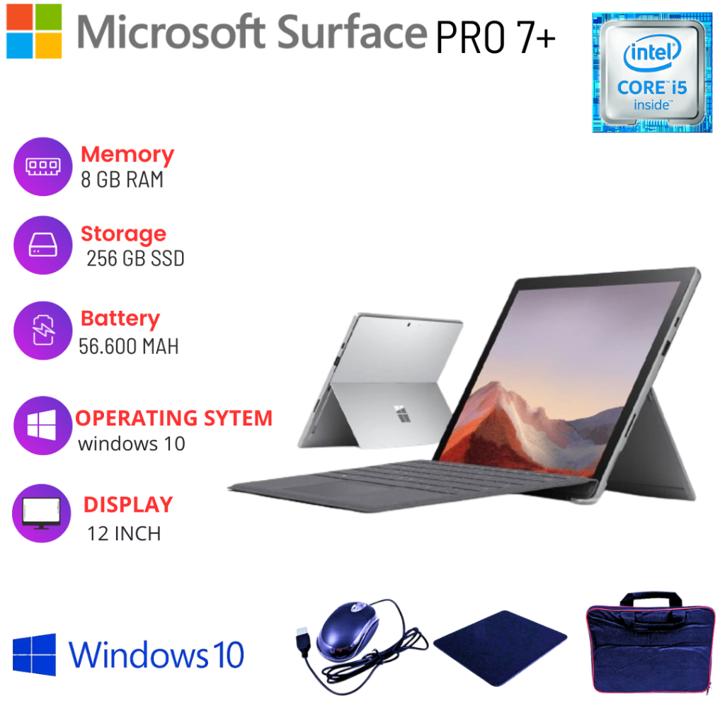 LAPTOP MICROSOFT SURFACE PRO 6/3 atom/Pro 2/Pro 4/Pro 5/Pro 7/Pro 7+/PRO 1 SECOND BERGARANSI