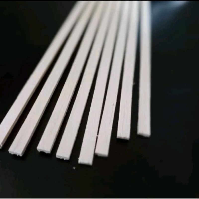 5pcs balsa strip 3mm x 7mm kayu maket balsa wood