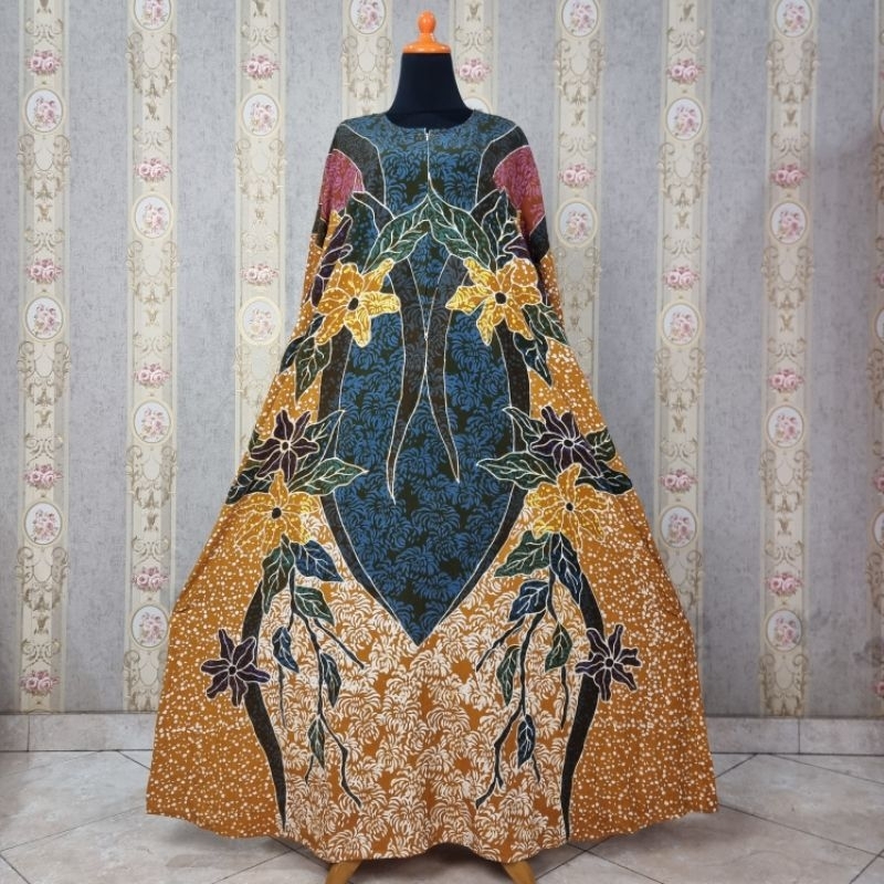 DNZ Batik Gamis Suju Tulis Warna/ Gamis Jumbo/ Batik Tulis/Ld 140/Batik Pekalongan