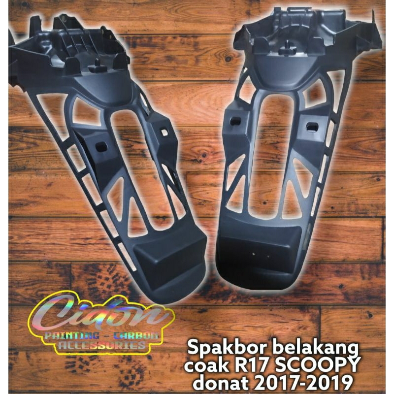 spakbor belakang coak custom velg 17 mounting scoopy 2017 2018 2019
