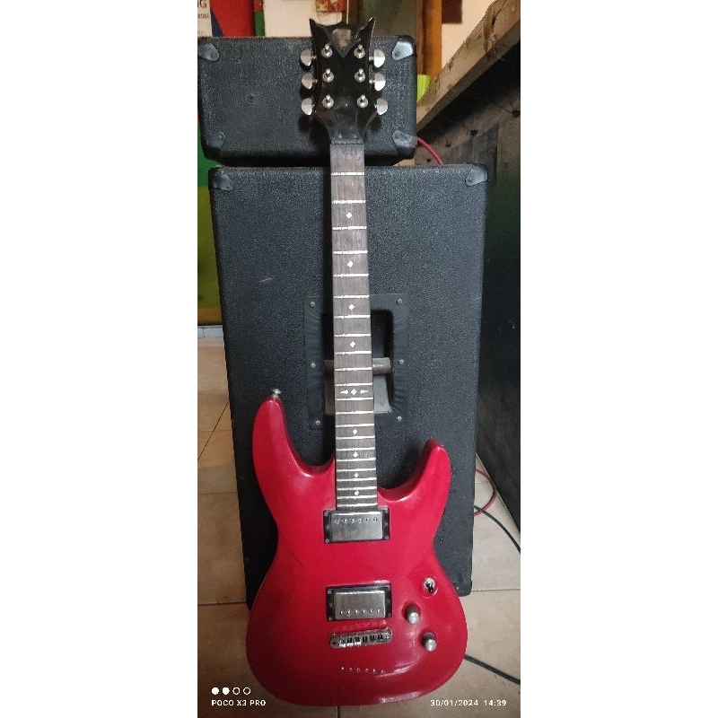 gitar listrik second murah merk DBZ pabrikan shecter