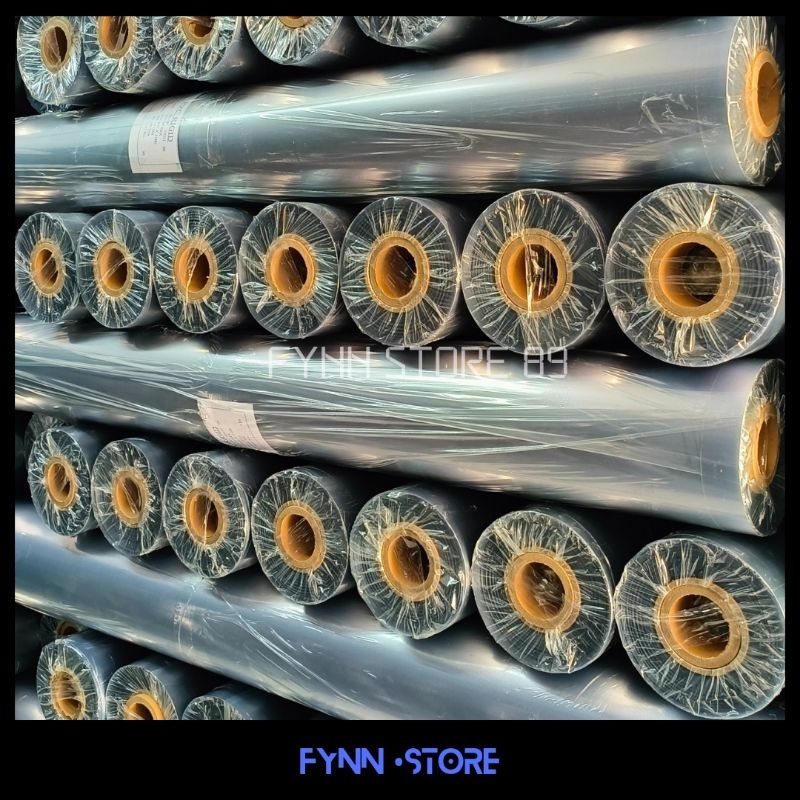 

PVC Mika rigid buram 0.25mm x 140cm x 50m dijual per roll