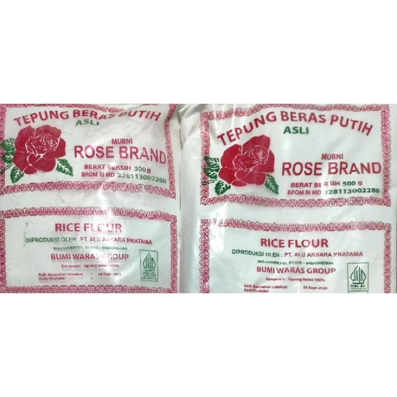 

Tepung Beras Rose Brand 500gram