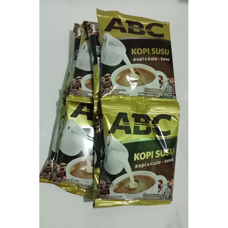 

ABC Kopi Susu sachet 31gram renceng (isi 10pcs)