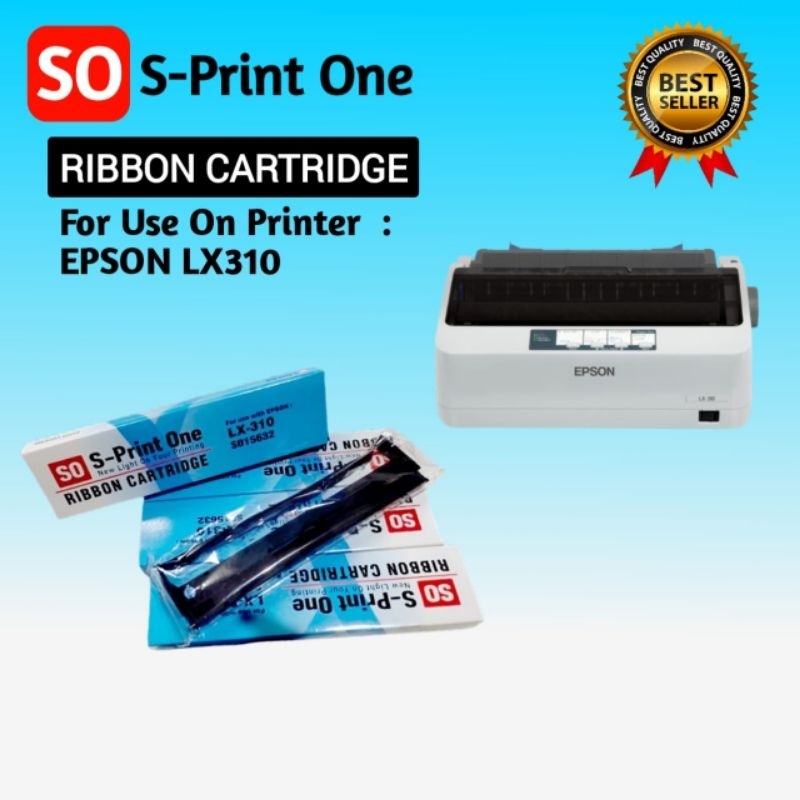 Pita Ribbon Catrighe Epson LX 310 LX-310 Lx 310 lx310 Lx-310 S-print One